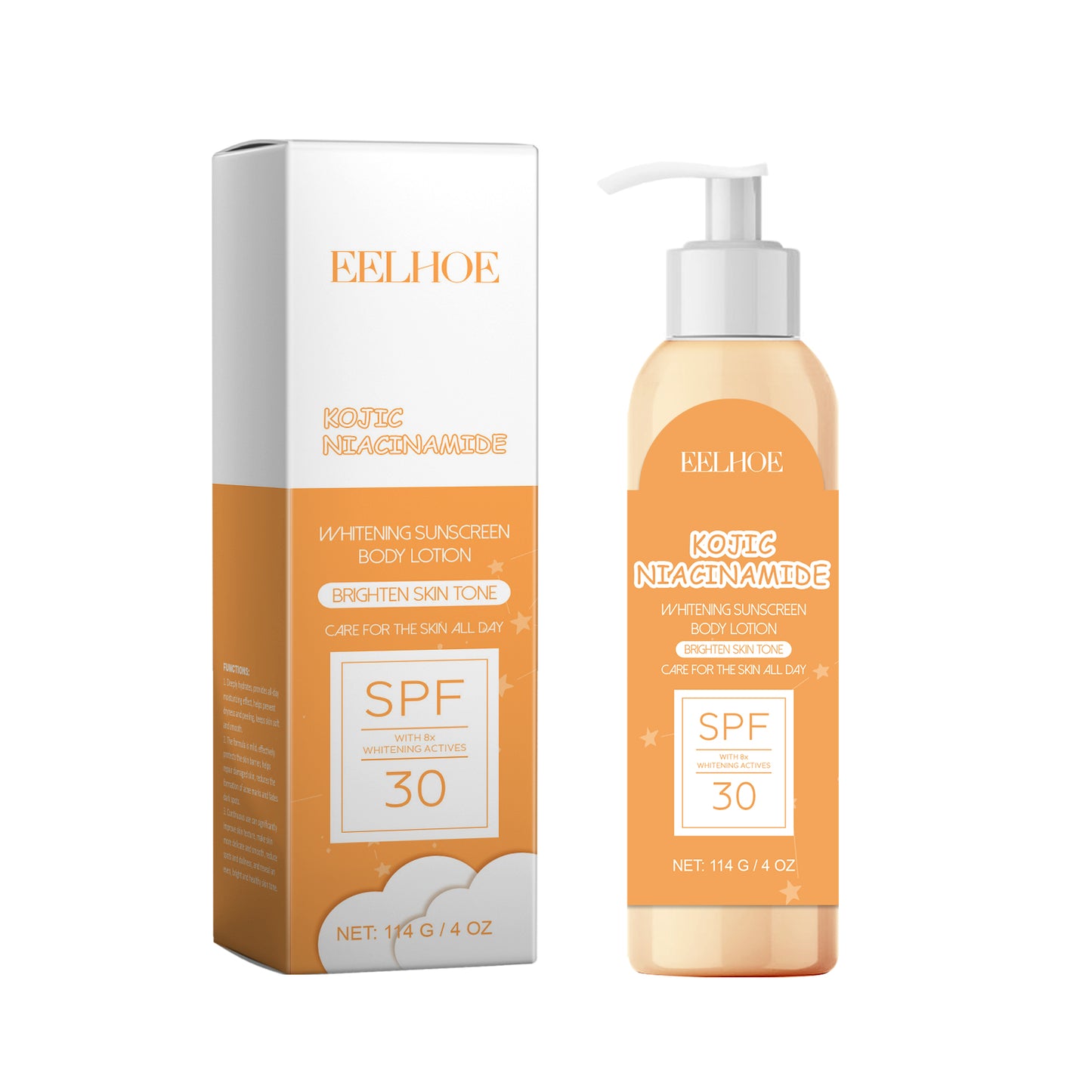 Brightening Sunscreen Body Lotion with Niacinamide - Moisturizing Formula