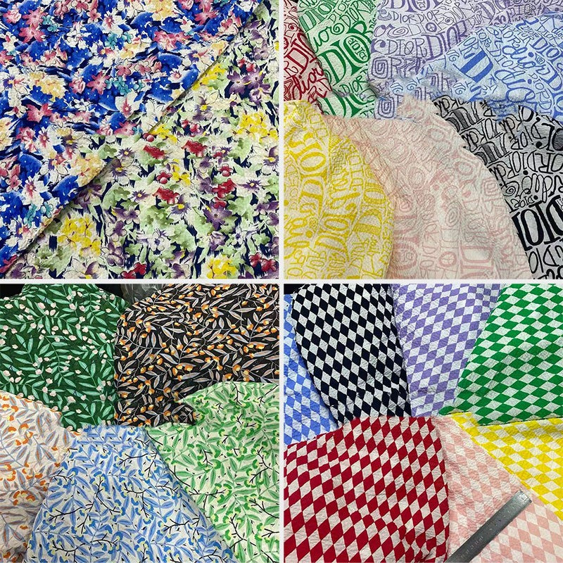 Children's Bubble Printed Cotton Dress - Colorful Fabric for Kids' Clothing