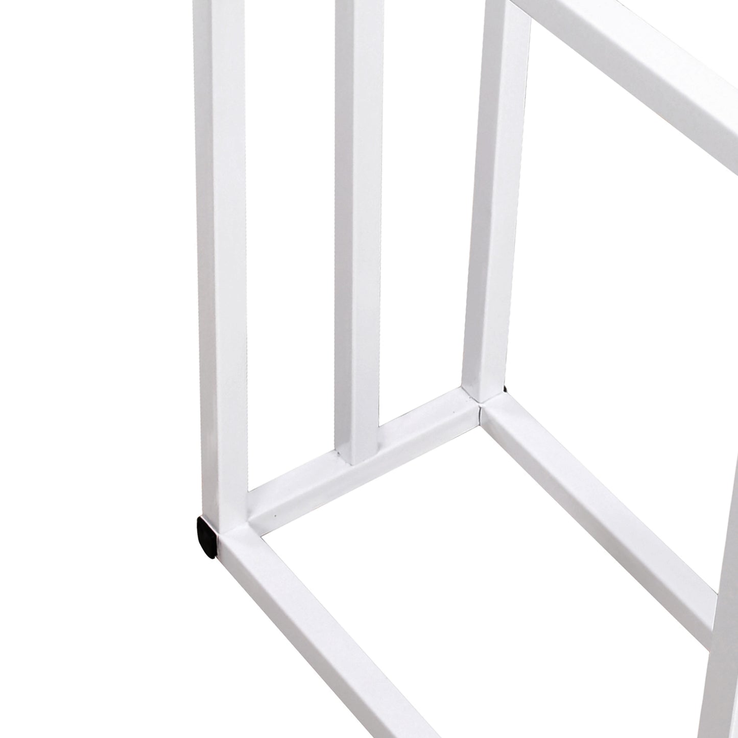 Metal Freestanding Towel Rack - 3-Tier Bathroom Organizer, White