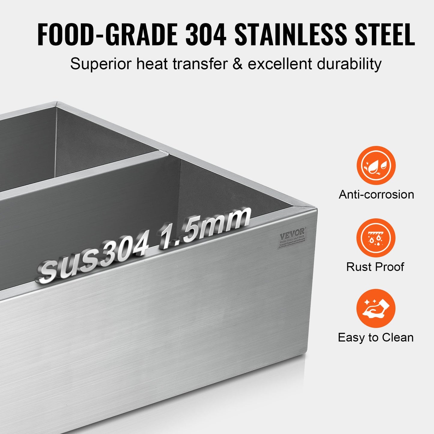 304 Stainless Steel Maple Syrup Evaporator Pan with Thermometer