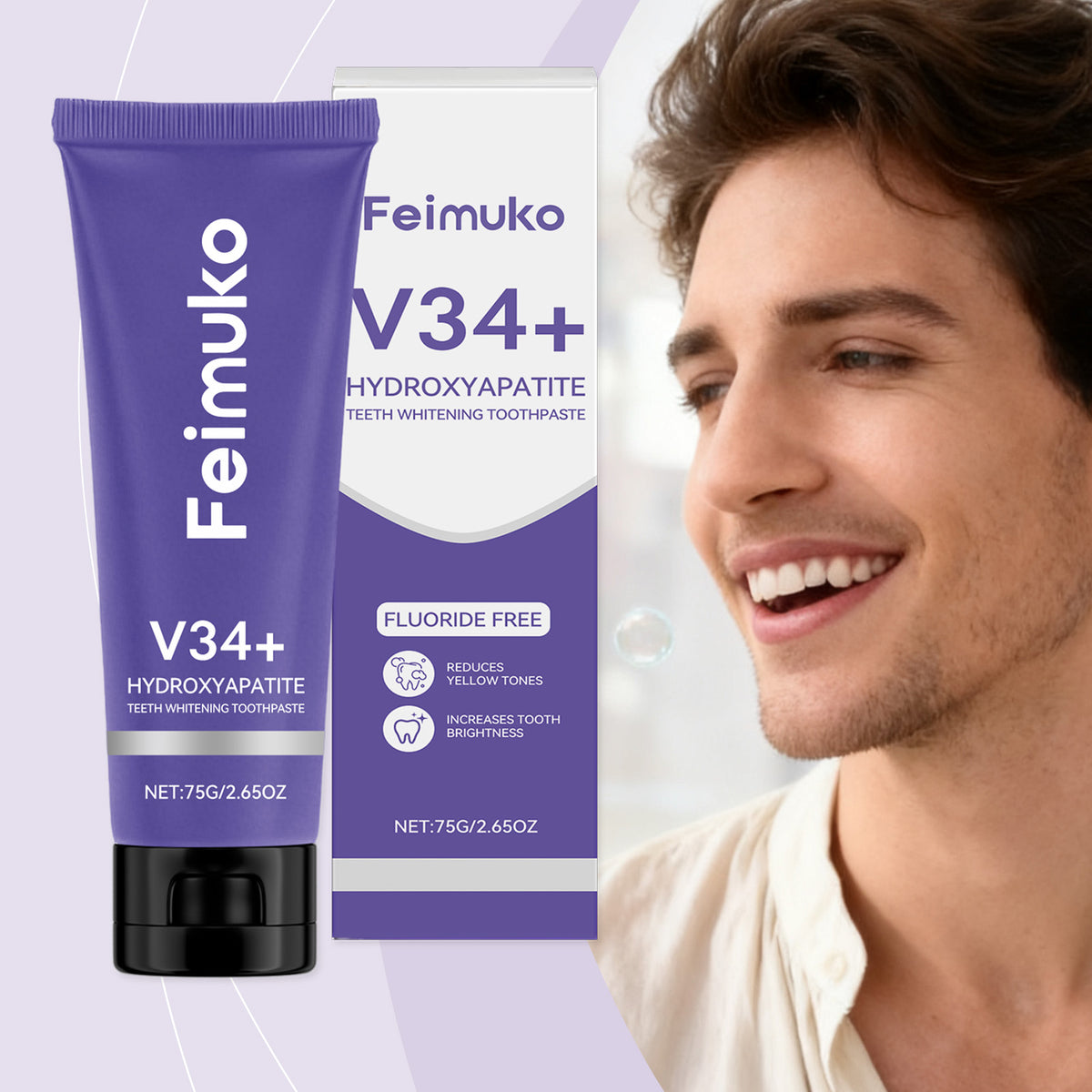 Whitening Toothpaste with Stain Removal - 75g