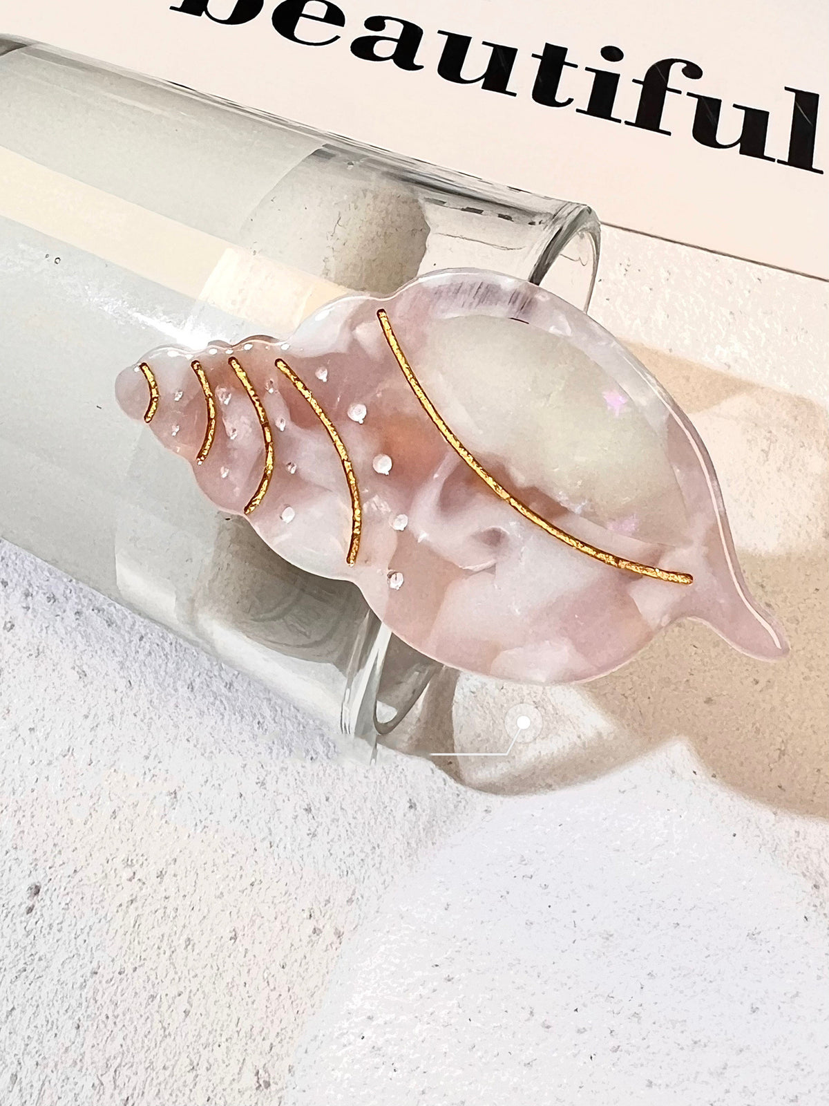 Acetate Hair Clip - Starfish & Conch Designs