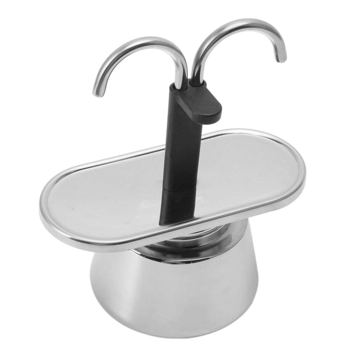 Double Head Stainless Steel Coffee Pot 100ml Stovetop Italian Coffee Maker