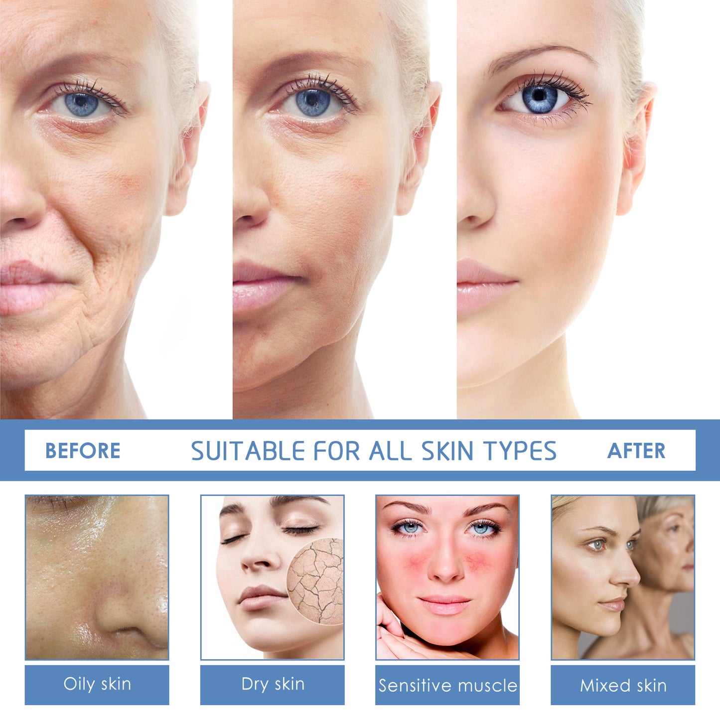 Anti-Aging Facial Serum with Retinol, Hyaluronic Acid & Niacinamide