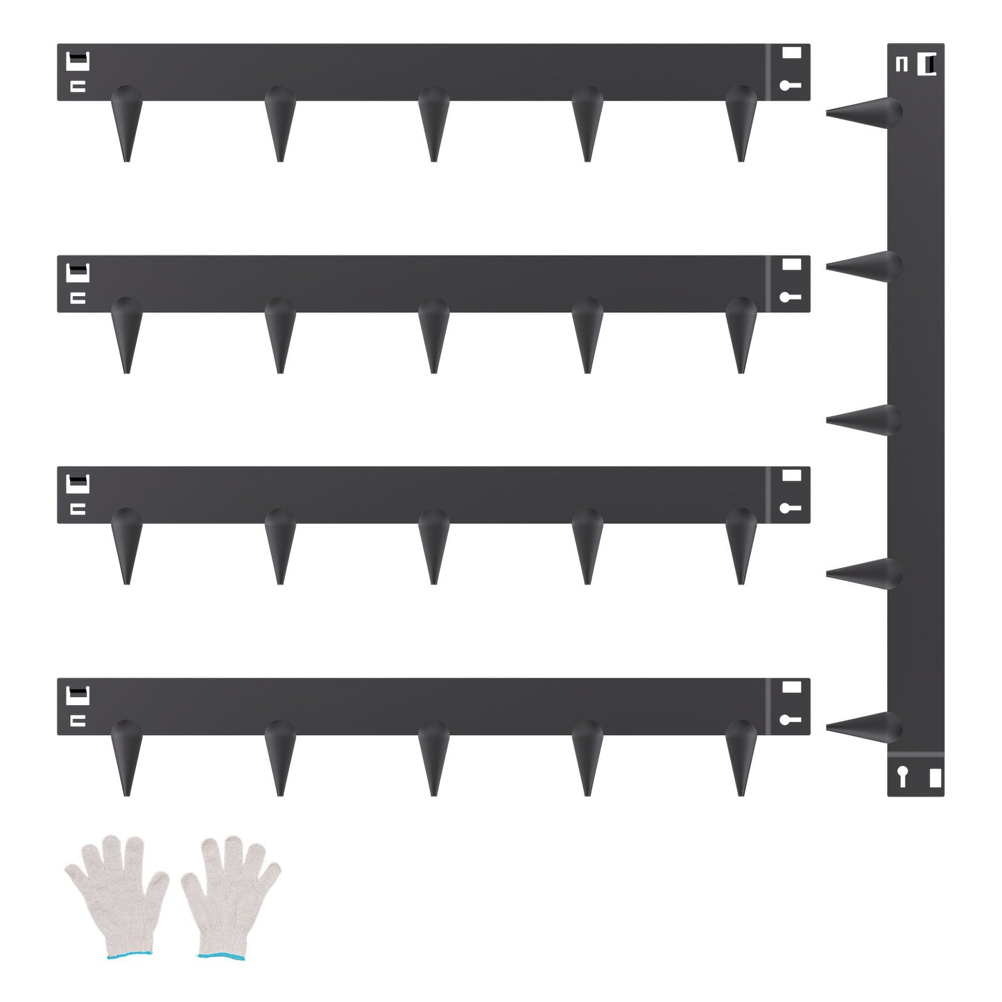 Rust-Resistant Steel Landscape Edging 5-Pack 39 x 3in Garden Border Flexible & Durable