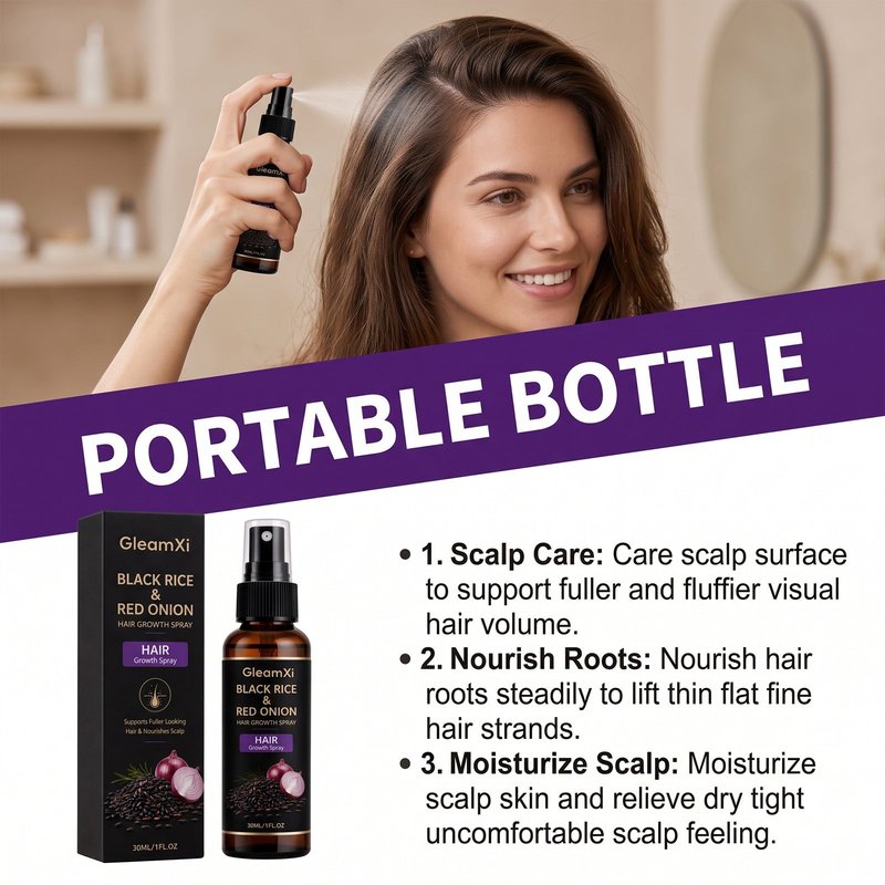 Daily Hair Care Spray with Rice & Onion Extracts - 30ml