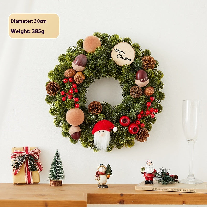 Christmas Wreath Cane Decorations for Holiday Home Decor