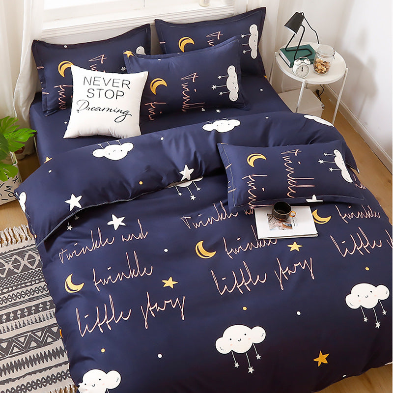 Student Dormitory Single Duvet Cover Set - Autumn & Winter Bedding