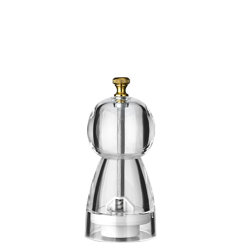 Manual Pepper Grinder with Acrylic or Stainless Steel Options - Kitchen Spice Mill