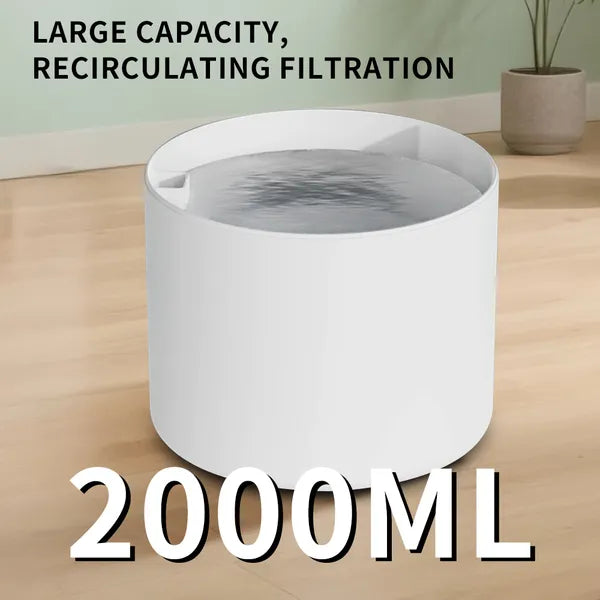 2500ML USB Pet Water Fountain - Automatic Circulating Water Dispenser for Cats & Dogs