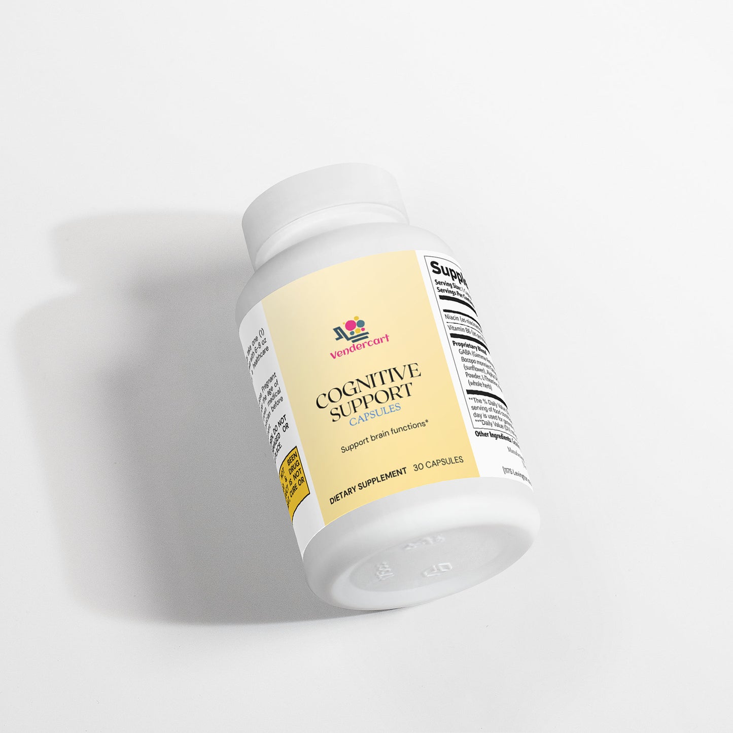 Cognitive Support Supplement - Brain Focus, Memory & Mental Clarity Booster