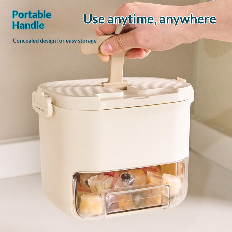 Push-Type Household Ice Cube Tray and Mold - 300ml Plastic Kitchen Accessory
