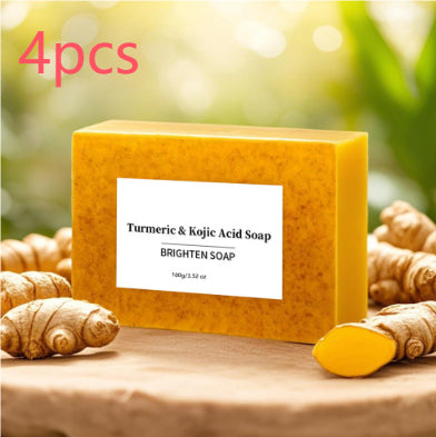 Turmeric VC Lemon Frosted Bar Soap for All Skin Types - 100g