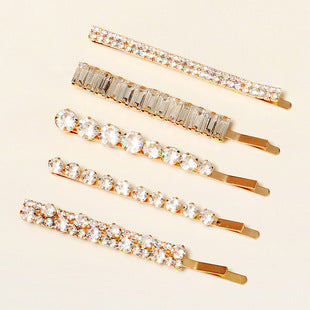 Rhinestone Hairpin Headdress for Women - Elegant Hair Accessory