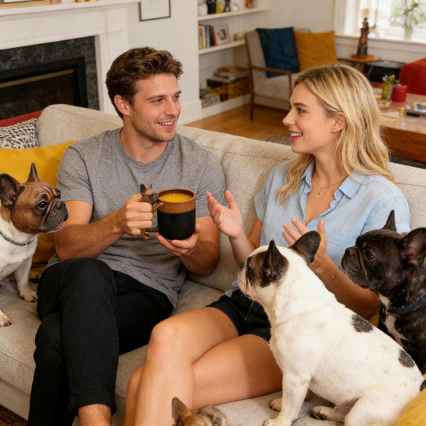 3D Handmade Dachshund Mug - Unique Ceramic Dog Coffee Cup
