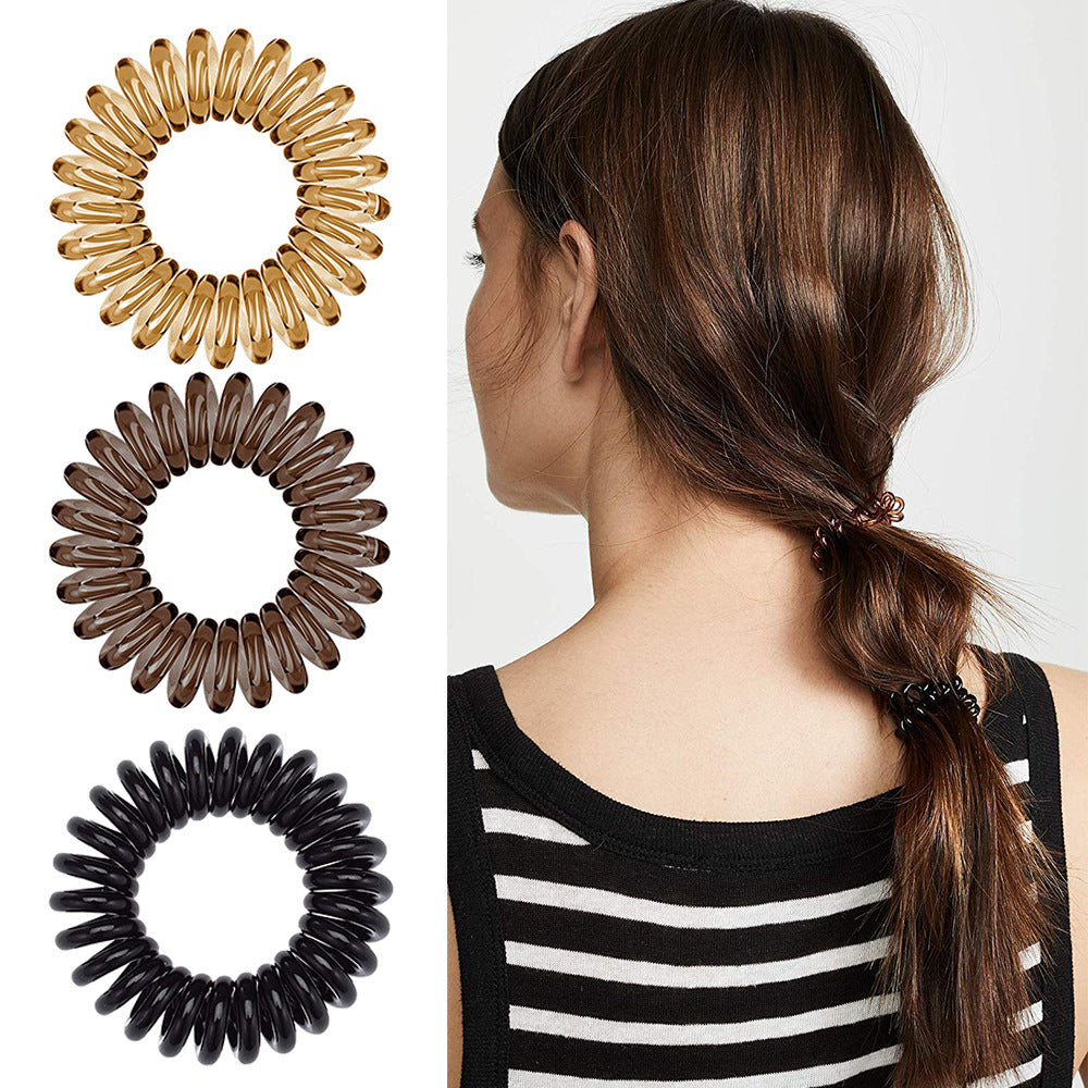 Multi-Color Hair Rope for Women - Flexible Hair Accessory, Set of 4