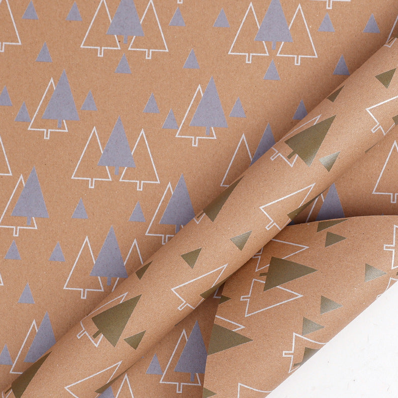 Double-Sided Kraft Paper Roll for Gift Wrapping - Christmas & Holiday Decoration