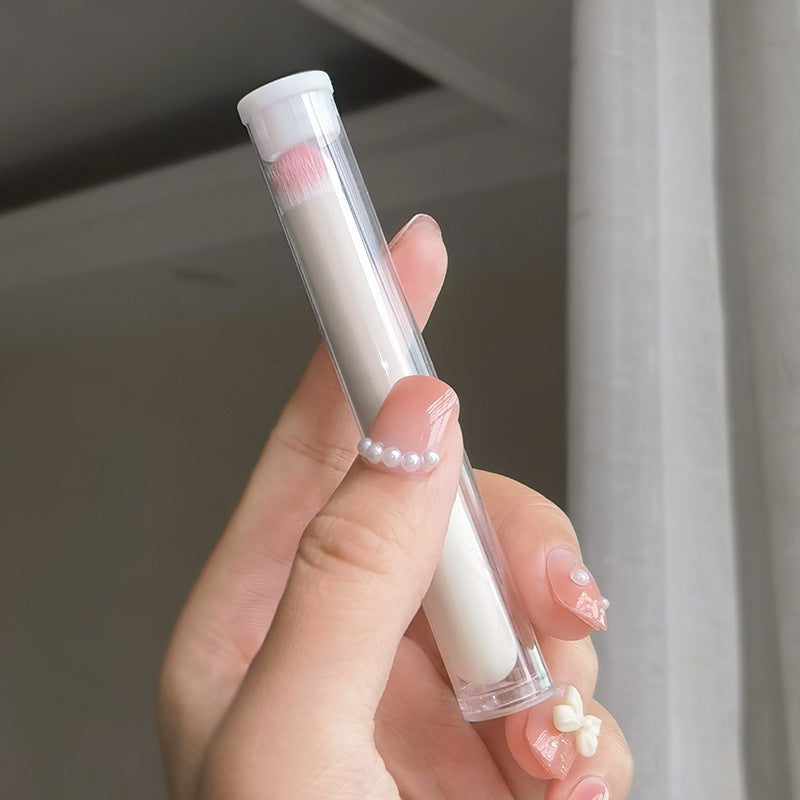 Mini Lip Brush Concealer Brush with Round Head for Makeup - Pink & Yellow Variants