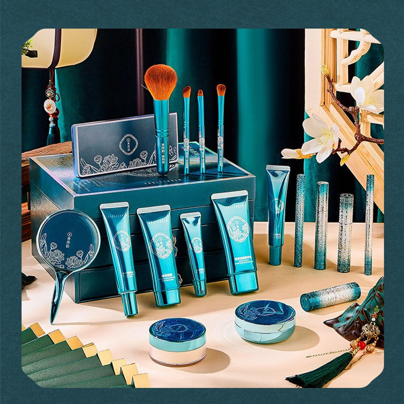 18-Piece Makeup and Skincare Set with Brush Gift Bag