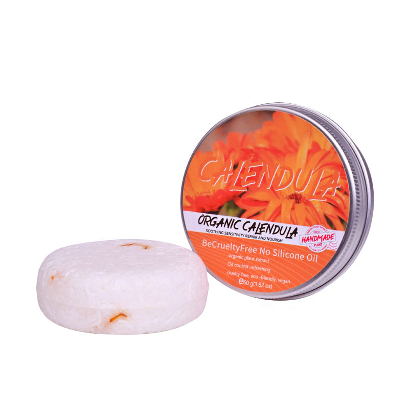 Calendula Shampoo Bar - Natural 60g Hair & Body Cleansing Soap
