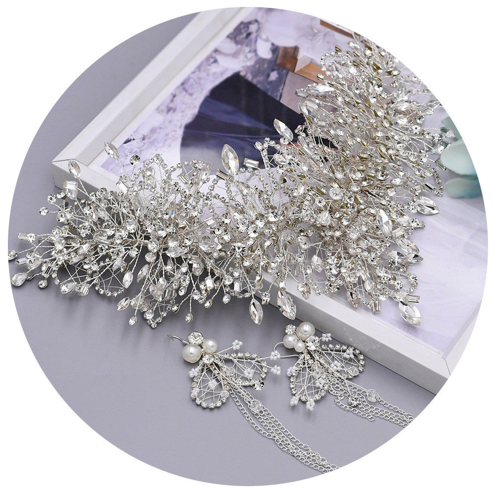 Bridal Tiara Wedding Crystal Crown Rhinestone Headpiece
