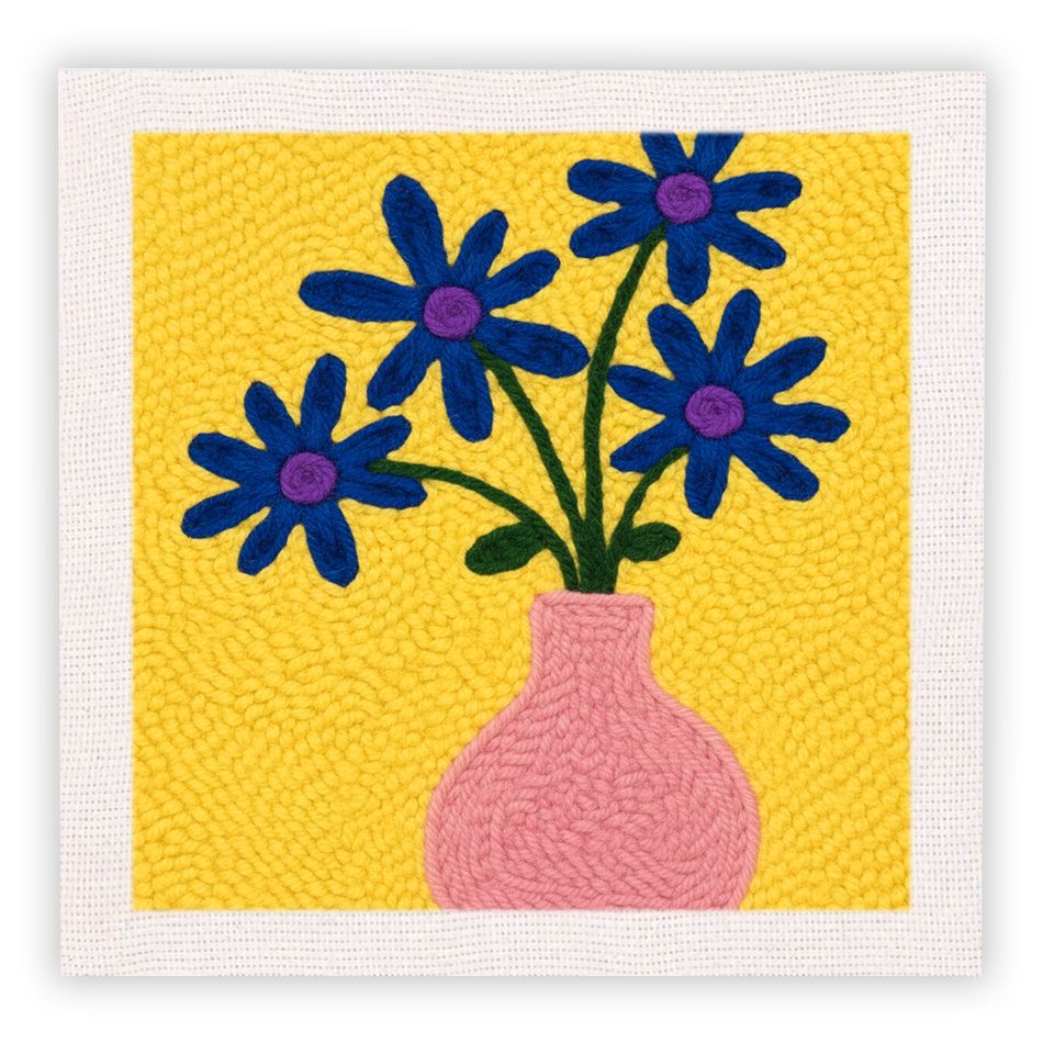 Handmade Embroidery Floral and Animal Wall Art - Creative Gift