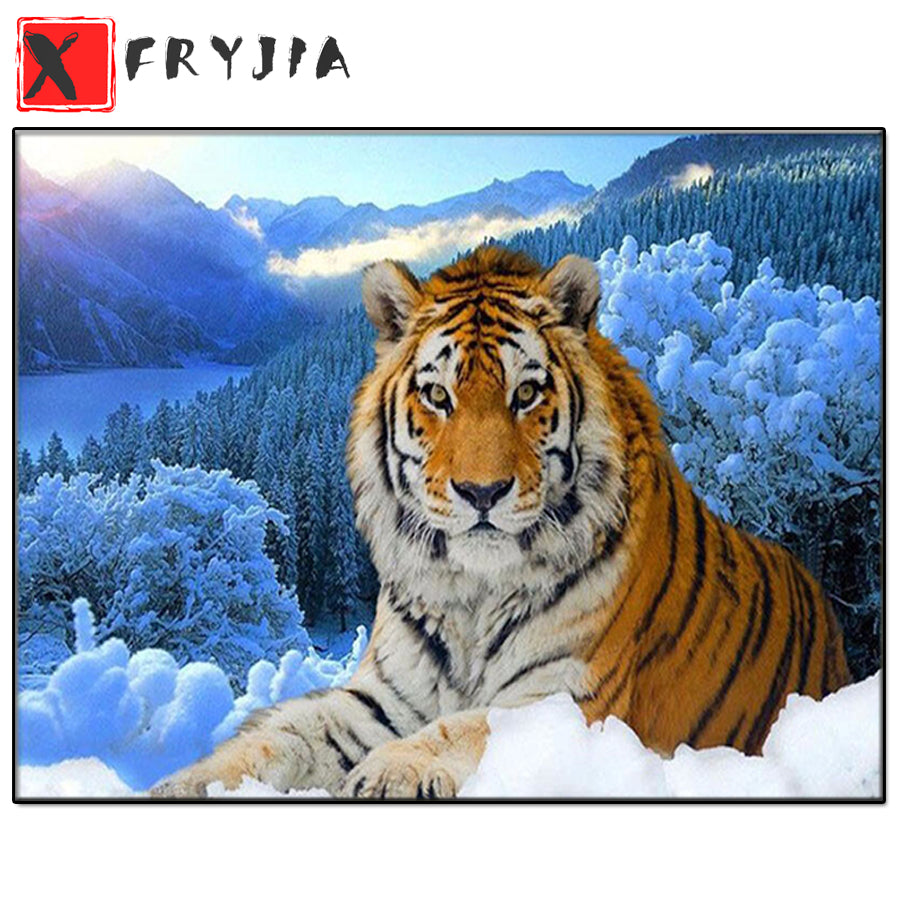 Diamond Painting Plush Doll Cross Stitch Kit - Snow Kneeling Embroidery Art