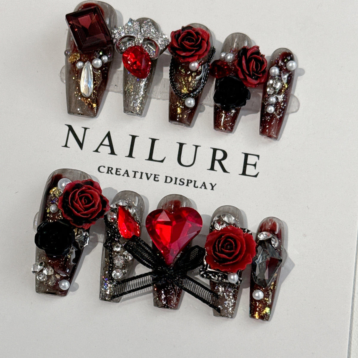 Luxury Bow & Butterfly Nail Art Stickers Set for Ladies - All Colors & Sizes