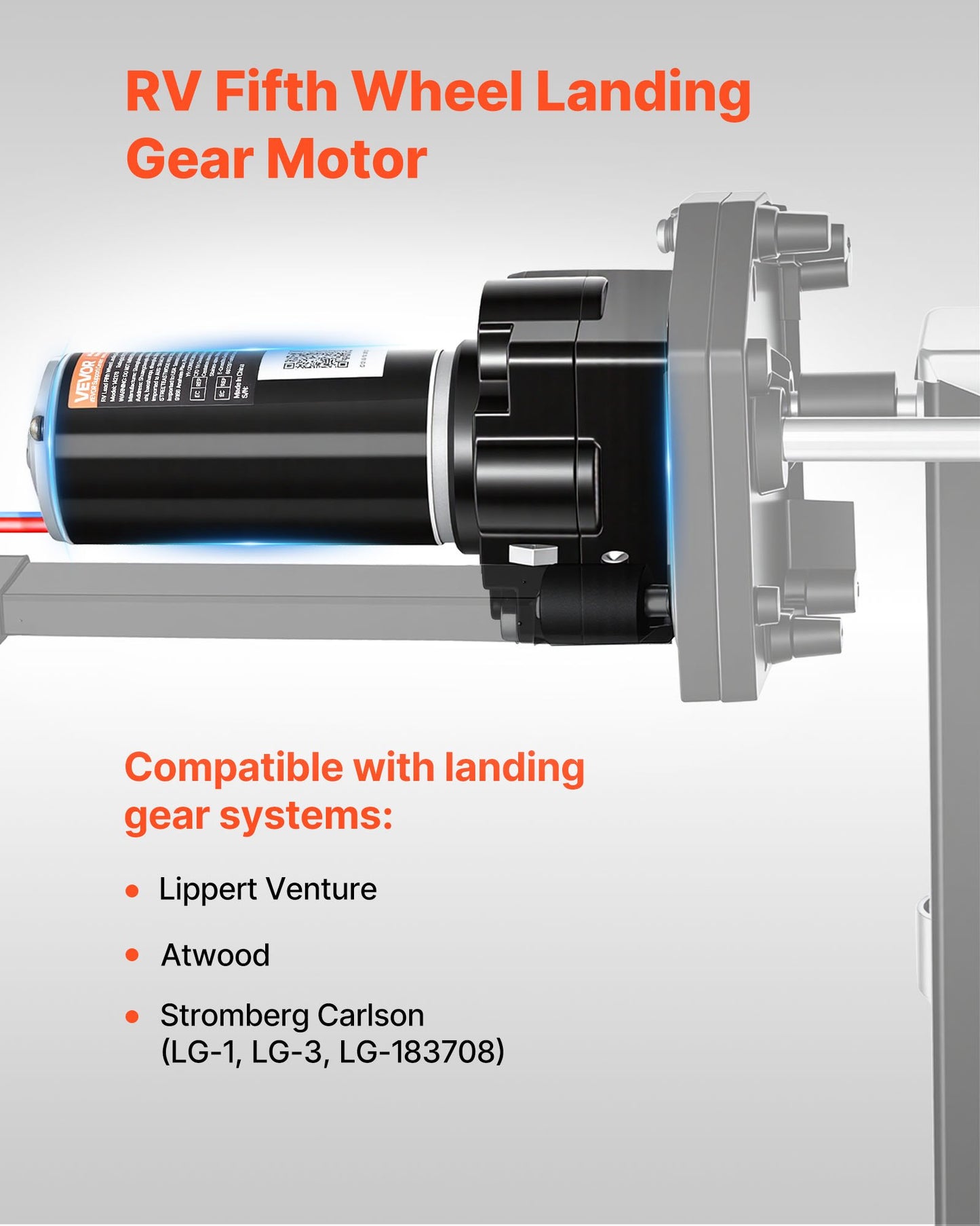RV Fifth Wheel Landing Gear Motor 5500Lbs Capacity 300W Replacement for Lippert Venture