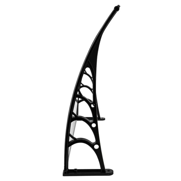 Eaves Canopy Rain Cover for Doors & Windows - Black Bracket