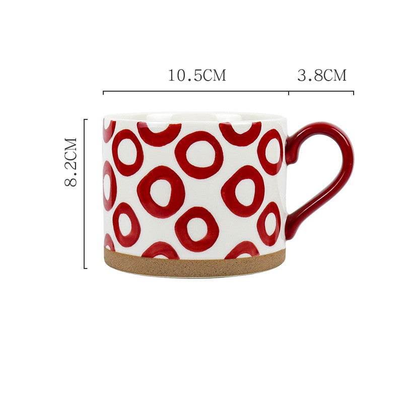 Creative Hand-Painted Ceramic Mug - Multiple Styles & Capacity