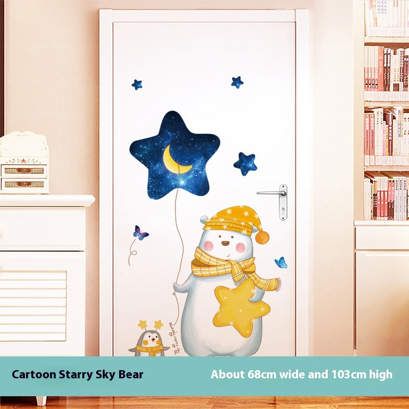 Children's Room Wall Sticker - Cartoon Anime Nursery Decor for Bedroom & Door