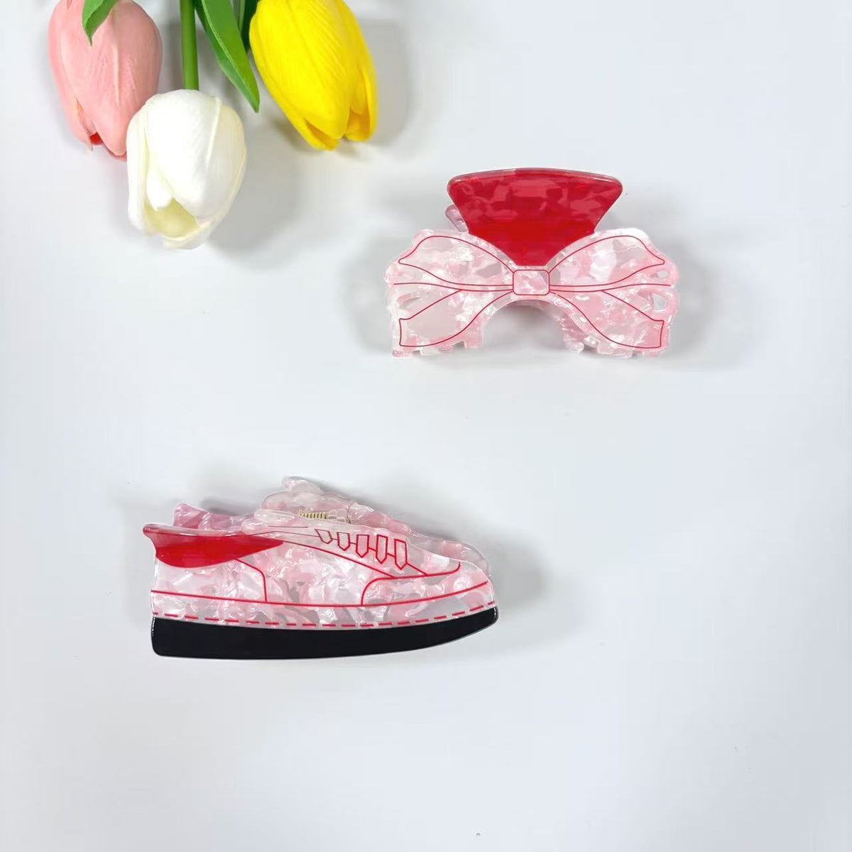 Glitter Bow Tie Hair Clip - Multiple Colors