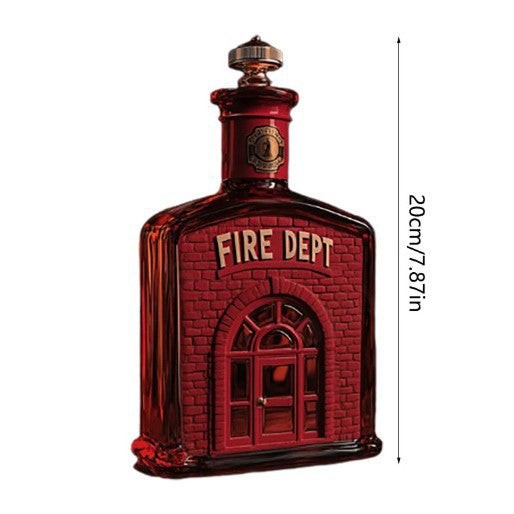Decorative Glass Whiskey Bottle with Elephant and Deer Variants