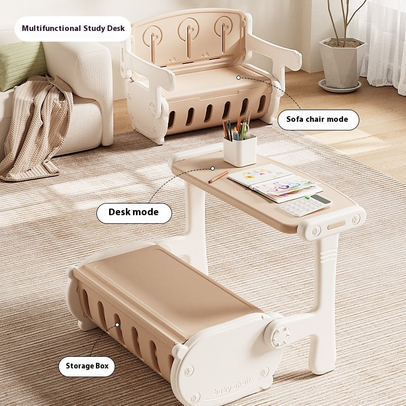 Children's Multifunctional Learning Desk and Chair Set - Modern Kids Furniture