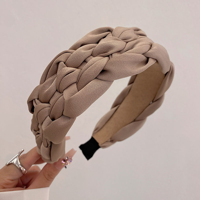 Wide Brimmed Braided Headband