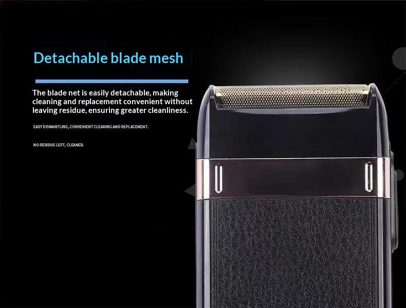 Men's Electric Shaver with LED Display - Black