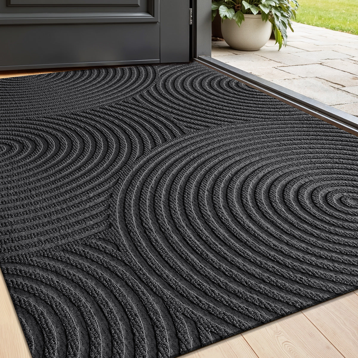 Outdoor Dirt-Trapping Doormat - Wear-Resistant, Easy to Clean for Home Use