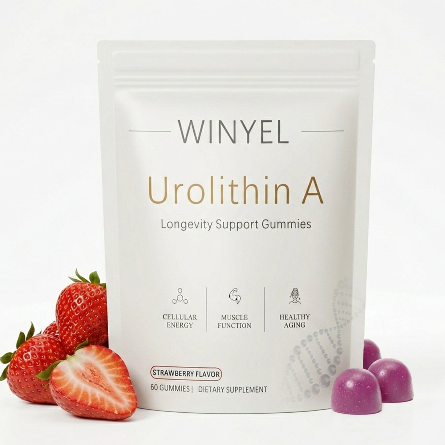 Urolithin A Supplement Gummies - Cellular Energy & Muscle Support - 60 Count