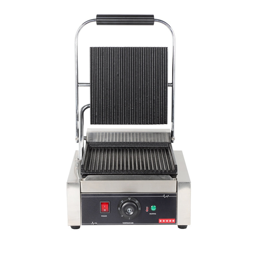 Electric Teppanyaki Grill with Double-Sided Heating Plate for Home Cooking