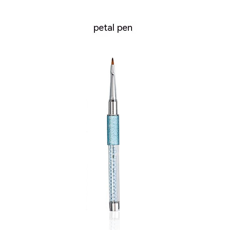 16-Piece Nail Art UV Pen Set with Rhinestones