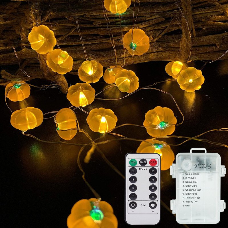 Battery Operated LED String Lights with Remote Control for Holiday Decor
