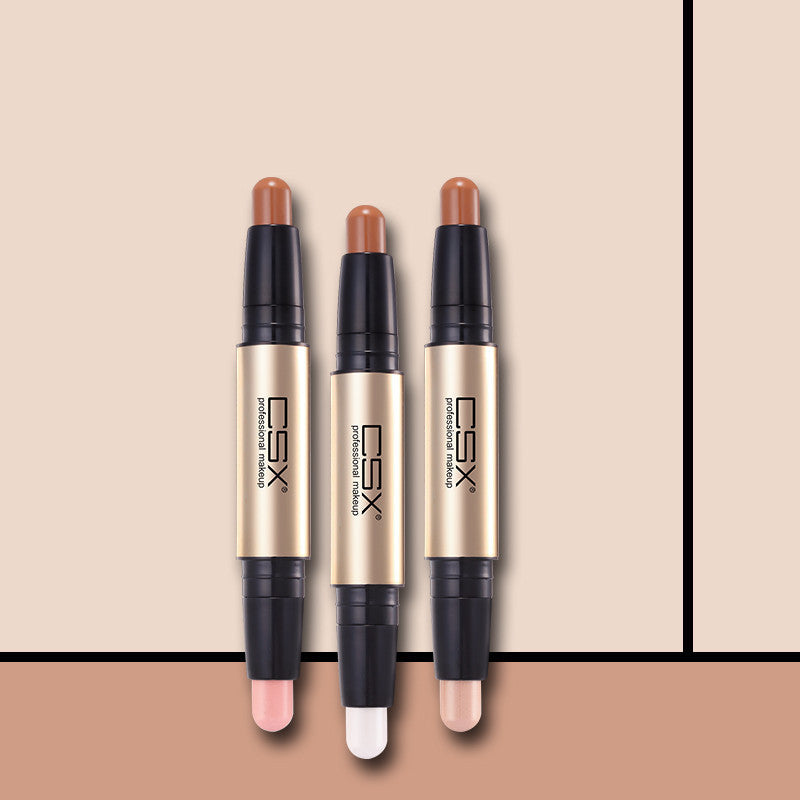 Double-Ended Contour Stick Concealer for Face Makeup - Pink