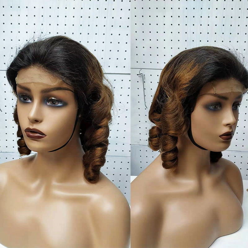 Spring Curly Human Hair Lace Wigs for Women - Double Drawn & Tangle-Free, Multiple Lengths & Colors
