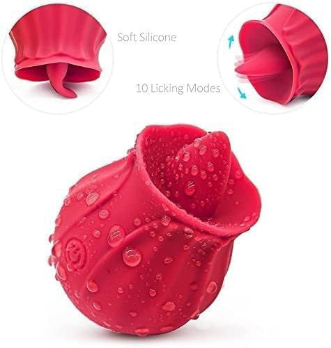 Vibration Tongue Licking Female Masturbator - Silicone & ABS, Multiple Colors