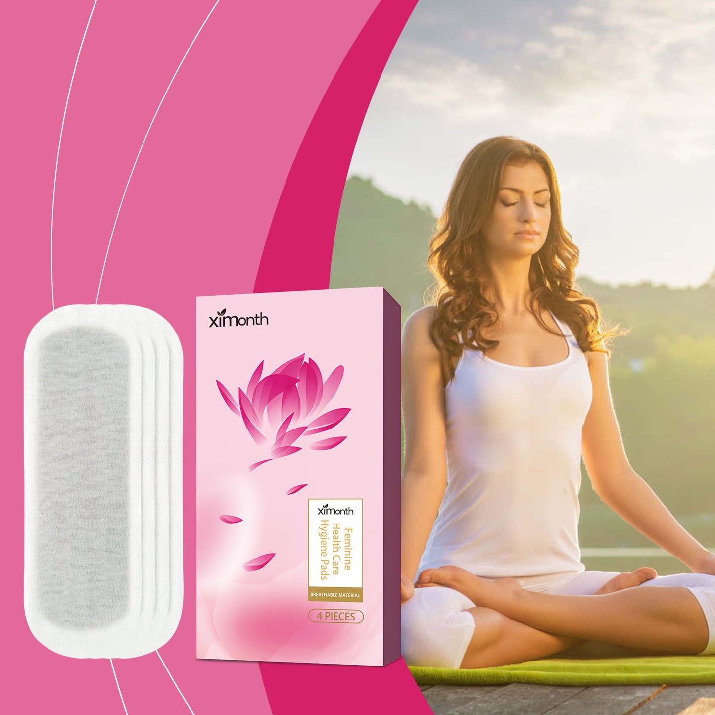 Breathable Feminine Hygiene Pads - 4 Pack Daily Sanitary Protection
