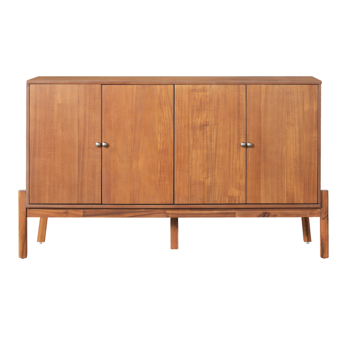 Vintage Sideboard Buffet Cabinet, 56.8 W X 18 D 34.2 H, 4-Door
