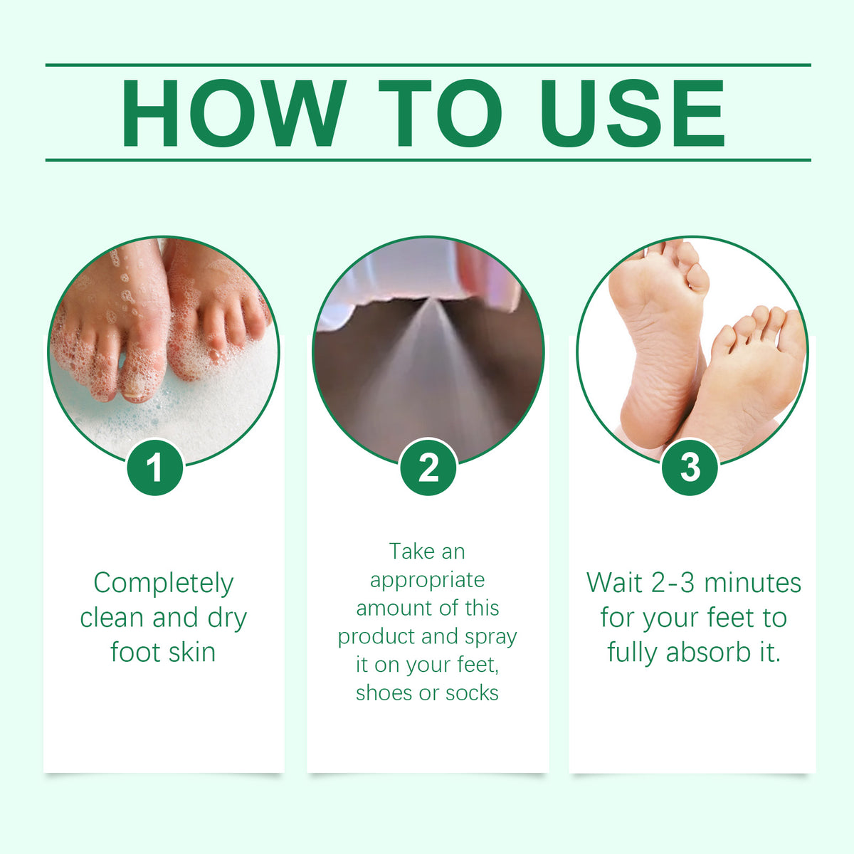 Foot Care Spray 100ml - Moisturizing & Deodorizing