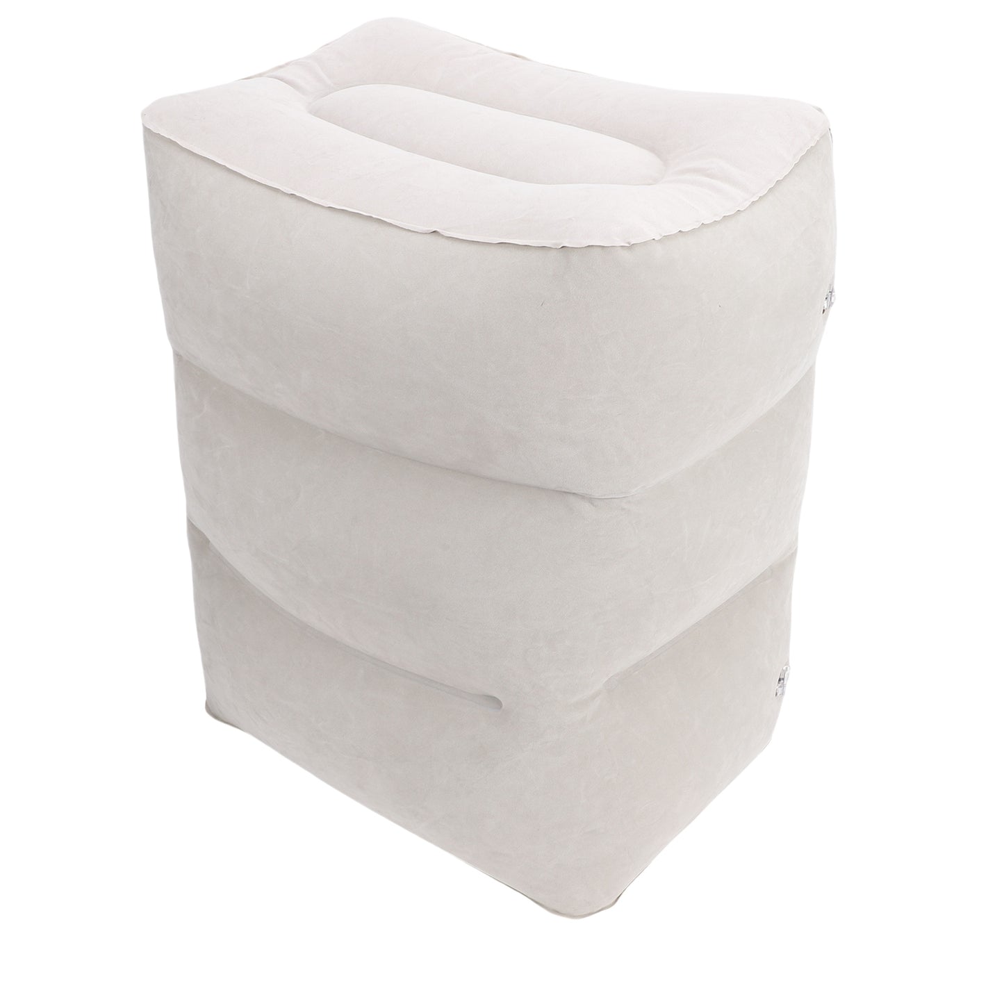 Adjustable Inflatable Foot Rest Pillow for Travel - 3 Height Levels