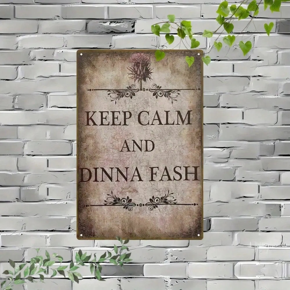Metal Tin Sign Wall Decoration - 20 cm x 20 cm